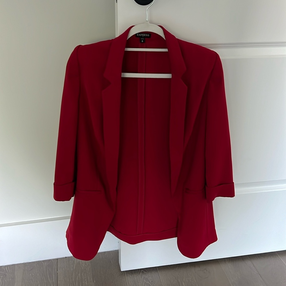 Red blazer
